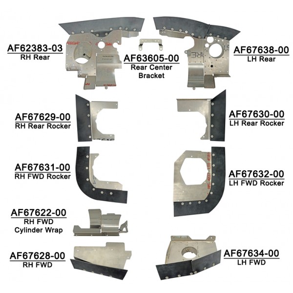 Piper PA-28R-180 (1967-71) Complete Engine Baffle Set